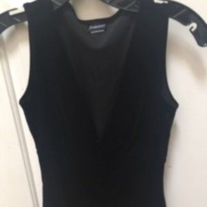 Stretch Velvet V Neck Top